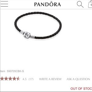 Pandora Leather Charm Bracelet